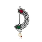 Oxidised Silver Alloy Nosepin for Women 