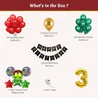 Hulk Theme 3rd Birthday Balloon Decoration Kit For Kids, Multicolor, Pack Of 53