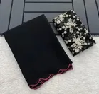 Georgette Solid Saree for Women 