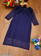 Net Kurti for Women,  Blue  