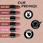 Ronzille Long Lasting Hydrating Mini Lipstick, Nude Edition, 6 g [Pack of 6]
