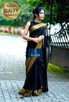 Georgette Printed Saree for Women 