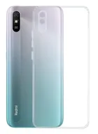 Rubber Mobile Back Cover for MI Redmi 9i (Transparent)