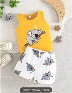 Cotton Blend Printed Clothing Set for Boys 