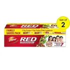 Dabur Red Toothpaste 2X175 g +  Free Toothbrush Inside