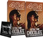 Bold Care 404 Super Ultra Thin Chocolate Flavored Condoms - 20 Pcs, Pack of 2