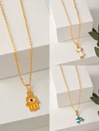 Gold Plated Chain & Pendant for Women & Girls 