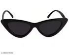 Squar & Cat Eye UV Protected Women Sunglasses, Black & White, Pack of 2