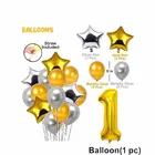 1st  Happy Birthday Balloon Decoration,White,Set Of 1