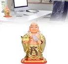 Solar Laughing Buddha with Holding Ingot and Waving Fan Moving Head