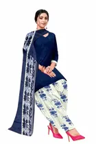 शारदा क्रिएशन क्रेप फ्लोरल प्रिंट सलवार सूट अस्टीचड 