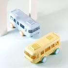 Plastic Bus Shape Sipper Bottle for Kids, Multicolor 