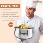 Stainless Steel Casseroles, Silver 