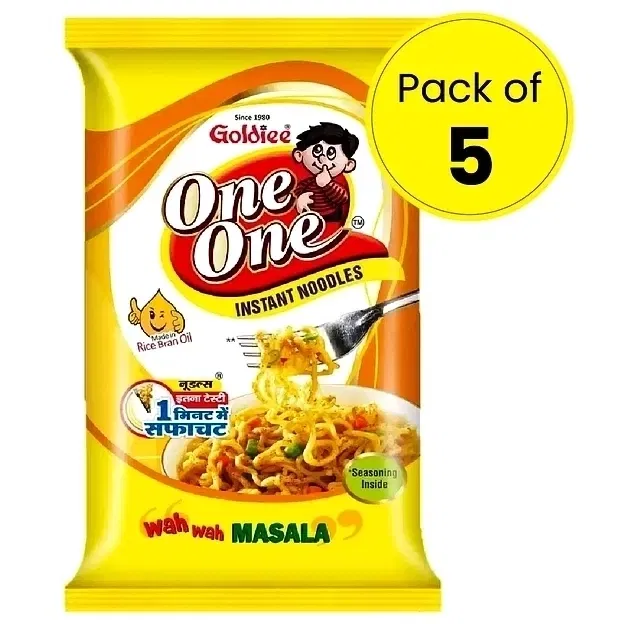 Goldiee One One Masala Noodles 5X50 g (Pack of 5)
