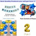 Paw Petrol Theme 2nd Birthday Balloon Decoration Kit For Kids, Multicolor, Pack Of 47