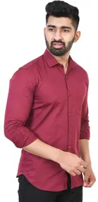 Men's Solid Full Sleeves Shirt 