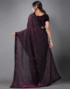 Lycra Blend Embellished Saree for Women 