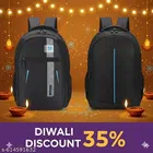 Polyester Backpack for Men & Women, Black