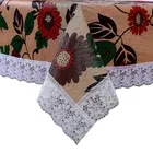 PVC Printed Waterproof Rectangle 4 Seater Table Cloth 