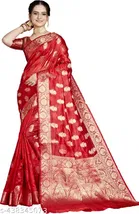Organza Zari Woven Saree for Women 