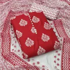 Cotton Slub Unstitched Dress Material for Women 