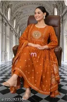 Ethnic Motif Acrylic Kurti for Women 