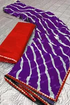 Georgette Printed Saree for Women 