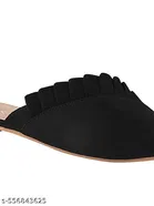 Shoetopia Solid Mules Black Size 8