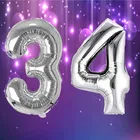 Foil Balloon for Birthday Celebration, No. 34 