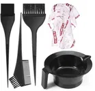 Plastic 4 Pcs Hair Care Comb Set (Black, Set of 1)