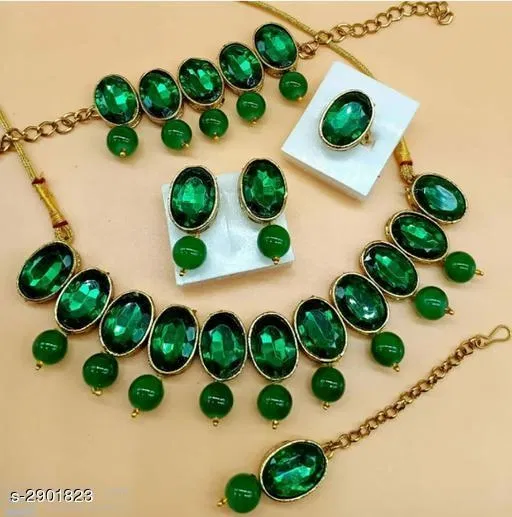 Diya Elegant Party Wear Alloy Women's Jewellery Sets