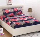 Polycotton Double Bedsheet with 2 Pillow Cover 