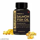 Fij Ayurveda 60 Pcs Salmon Fish Oil Omega 3 Fish Oil Capsuls