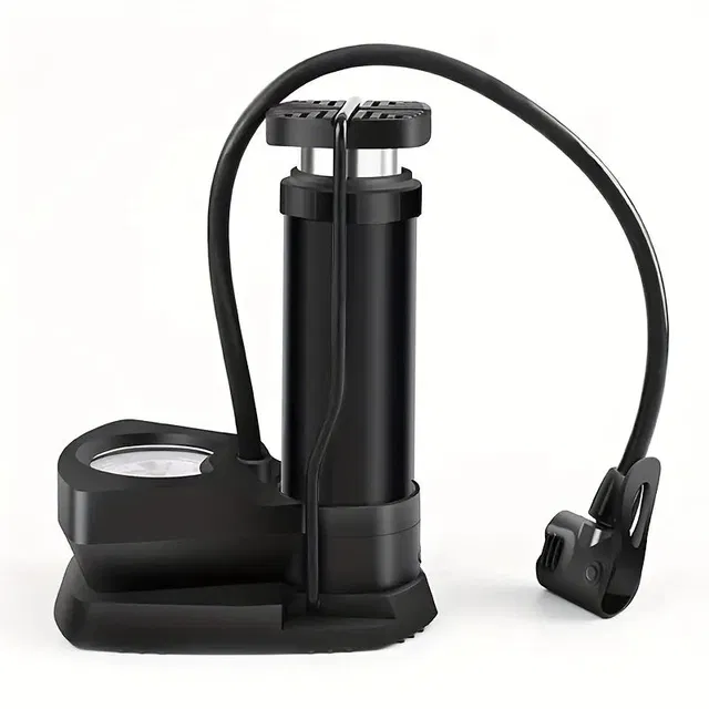 AJRO DEAL FOOT PUMP -BLACK Portable for Bicycle Tire,Balloon, Basketball Pump, Football, Motorcycle, Volleyball Pump, Float, Car Pump (Pack of 1)