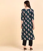 Crepe Block Print Women's Kurta with Pant Set 