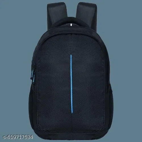 Polyester Backpack for Men & Women, Black