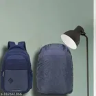Nylon Backpack for Men & Women, Navy Blue