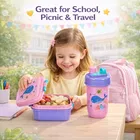 Aqua  Lunch Box with Sipper