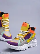 Shoetopia Colorblocked Synthetic Sneakers for Girls 