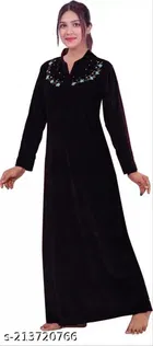 Velvet Nightdress Set for Women 