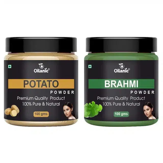 Natural Potato & Brahmi Powder for Skin & Hair (Pack of 2, 100 g)