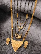 Combo of 4 Pcs Mangalsutras with Earrings Set for Women 