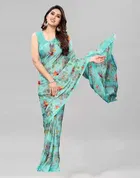 SVB प्रिंटेड साड़ी फॉर वीमेन 