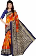 शारदा क्रिएशन मैसूर सिल्क प्रिंटेड साड़ी 