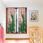 Peacock Designed Digital Printed Window Curtain 5ft Combo 