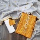 Cotton Slub Unstitched Dress Material for Women 