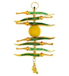 Metal Hanging Nimbu Mirchi for Good Luck Najar Battu Evel Eye Protection 