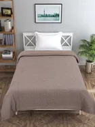 Combo Pack of 4 Arch Melange Fleece Blanket 380gms 120x220cm Brown