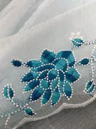 Organza Embroidered Saree for Women 