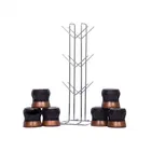 Oc9 स्टेनलेस स्टील चकला बेलन स्टैंड & कप स्टैंड & प्लेट स्टैंड & वॉल माउंटेड लैडल हुक रेल फॉर किचन